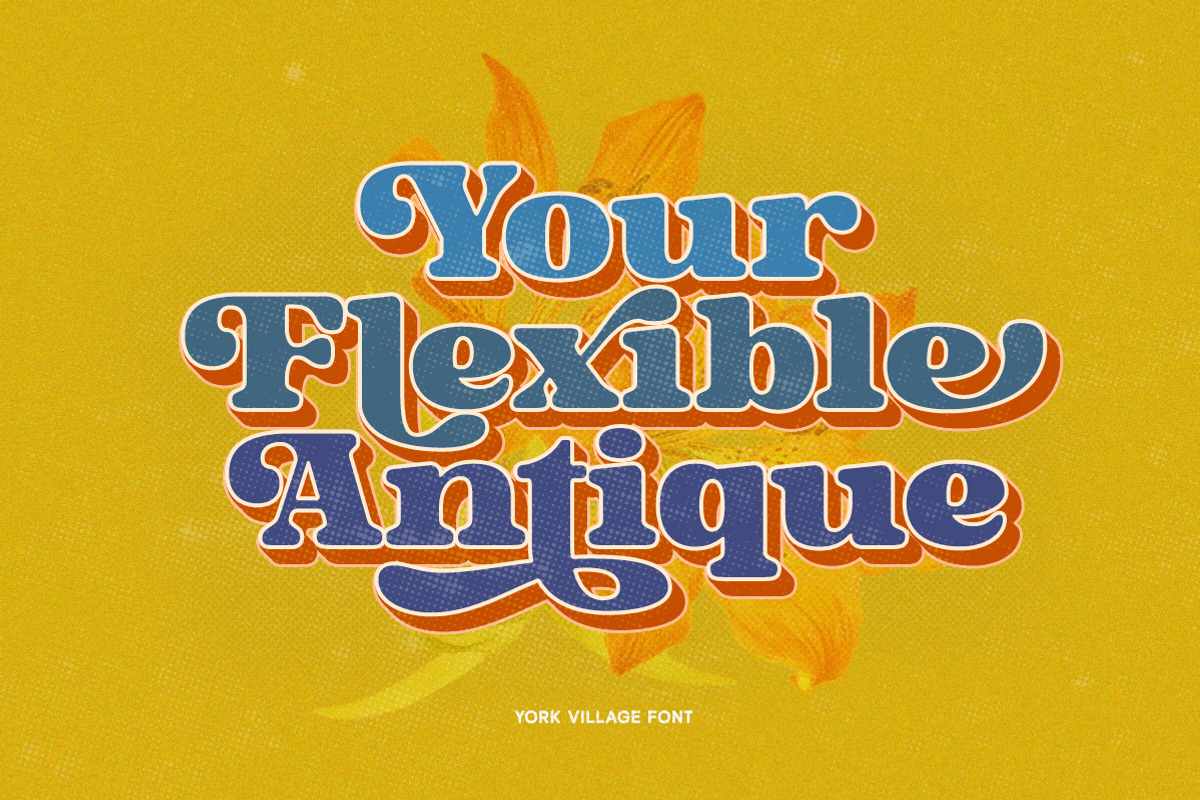 York village - Retro Display Font, a Serif Font by Letterhend Studio (Photo 6 of 9)