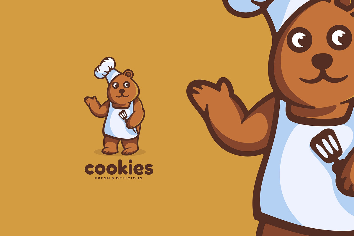 Bear Simple Character Logo, a Branding & Logo Template by Artnivora.Std