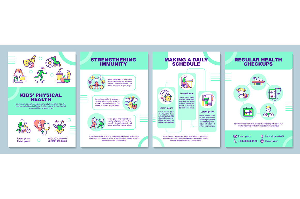 Kids physical health brochure, a Brochure Template by IMG Visuals