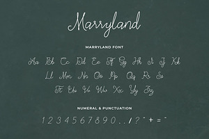 Marryland Handwritten Font