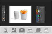 Beverage Cup And Fries PSD, a Product Mockup by Bruno's Shop (Thumbnail 2 of 3)