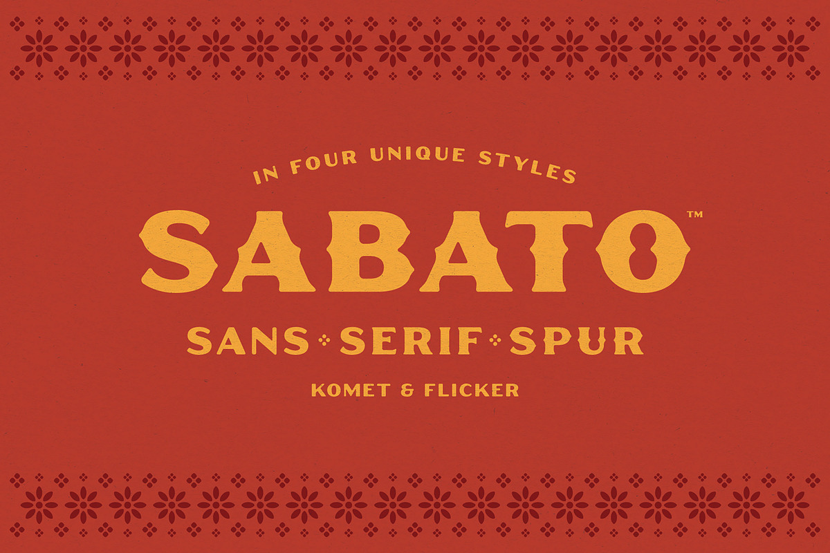 Sabato – Sans & Serif in Four Styles, a Serif Font by Komet & Flicker (Photo 1 of 12)