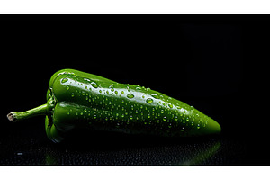fresh raw pepper isolated ai, a Food & Drink Photo by pikepicture