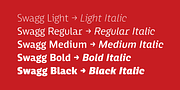 Swagg, a Sans Serif Font by Miller Type Foundry (Thumbnail 3 of 3)