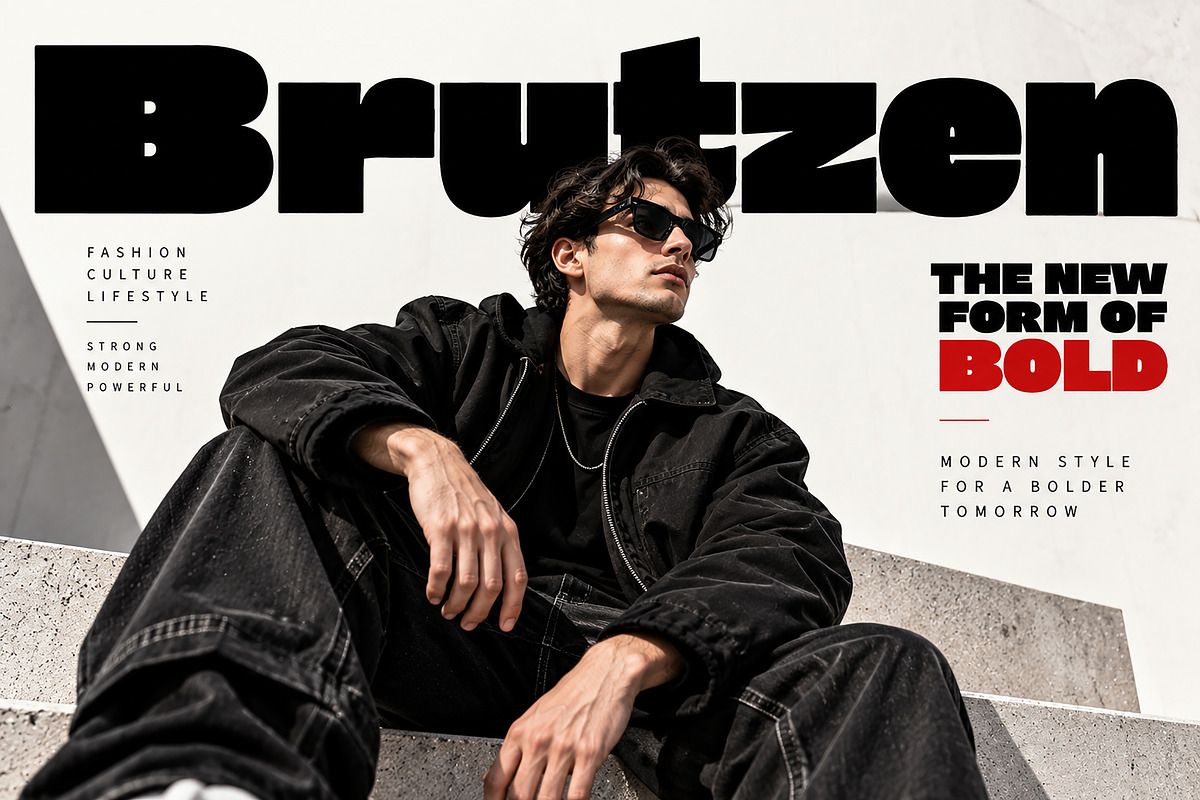 Brutzen, a Slab Serif Font by Wow Magic (Photo 4 of 4)