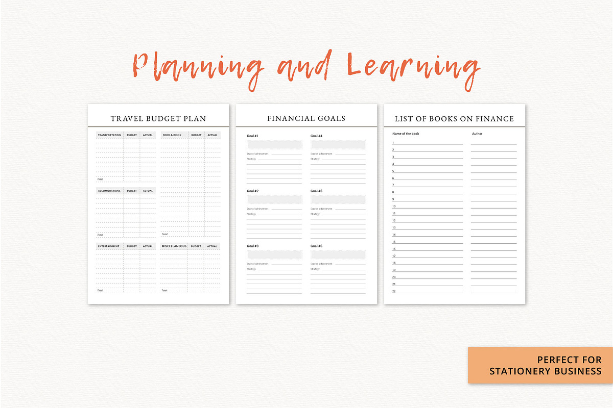 Finance planner, a Stationery Template by Anatartan Design (Photo 4 of 4)