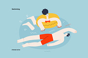 Lifestyle vector ills, color 1, a Templates & Theme by Grivina's shop (Thumbnail 5 of 18)