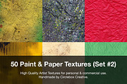 50 Paint & Paper Textures (Set #2), a Texture Graphic by Circlebox Store (Thumbnail 1 of 2)
