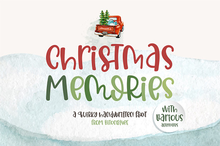 Christmas Memories-Handwritten font