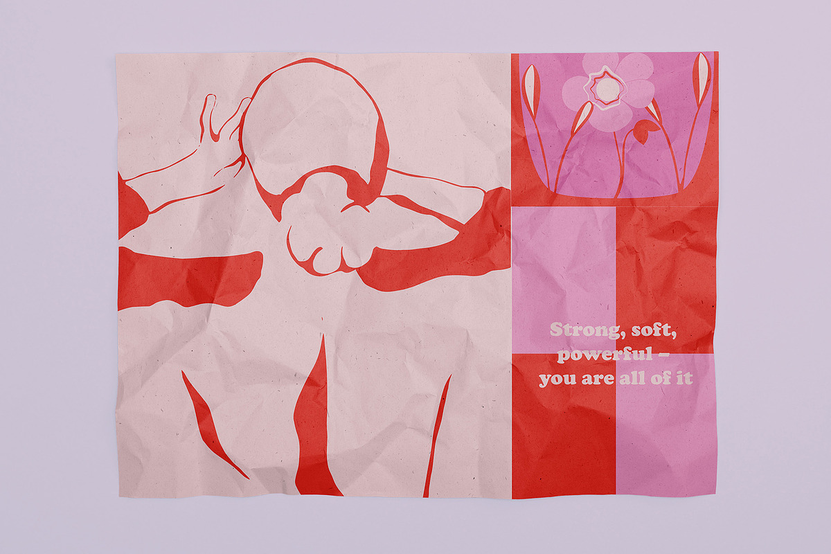 Feminine Illustration–Self-Love Art, an Object Illustration by NatalieArtsDenysenko (Photo 9 of 10)