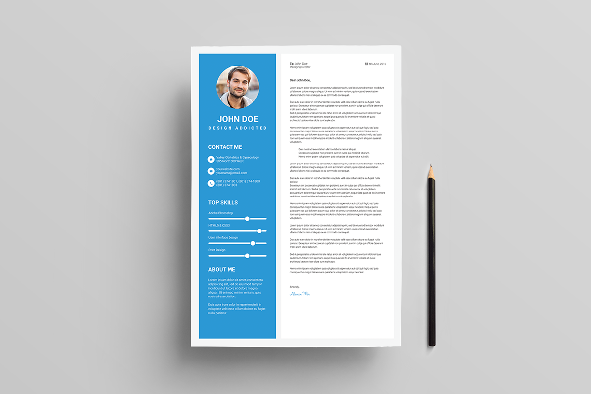 Resume Template, a Resume Template by Hervat (Photo 4 of 4)