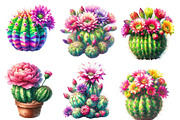Watercolor Cactus Clipart, an Illustration by Designworld (Thumbnail 4 of 5)