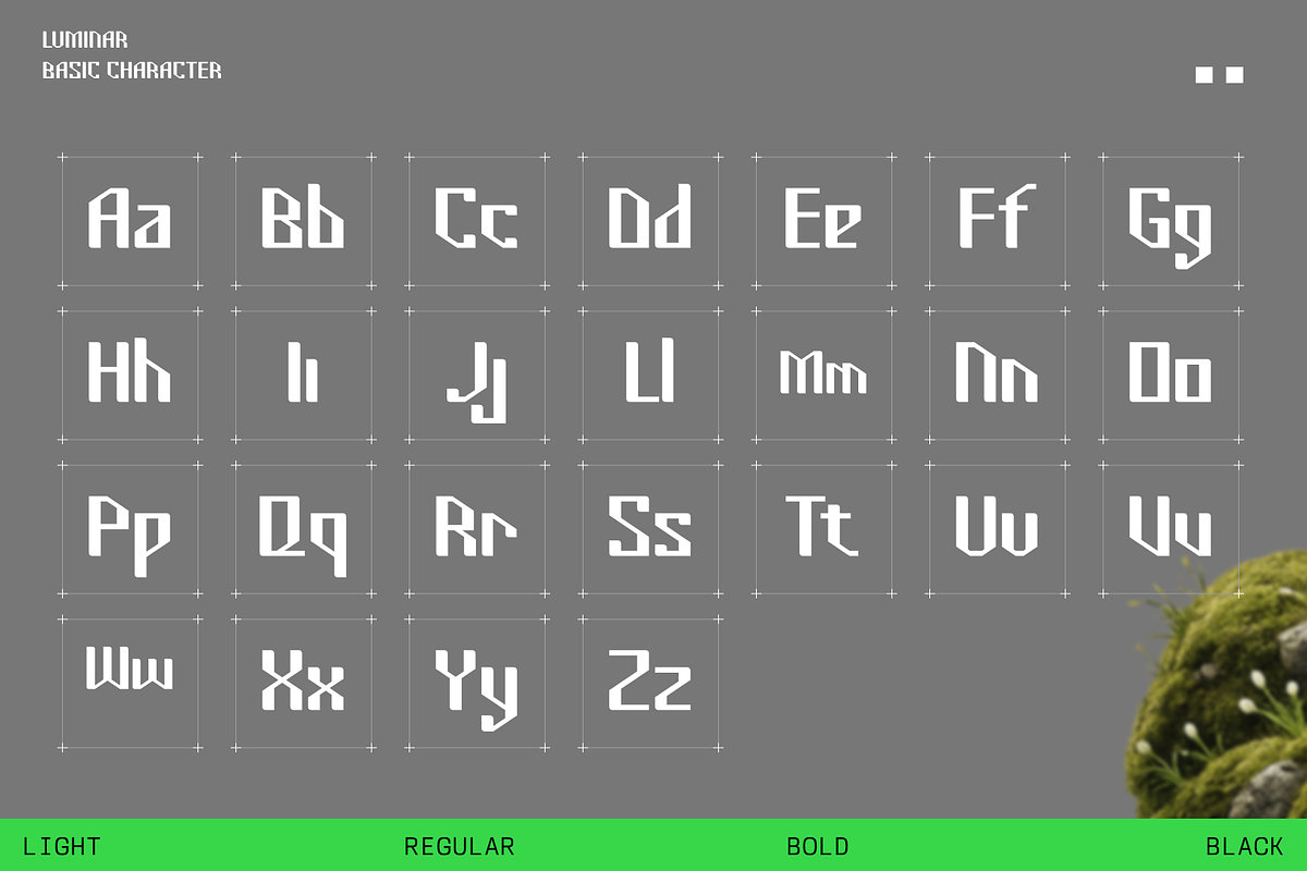Luminar - Futuristic Font, a Sans Serif Font by CuratedType Studio (Photo 4 of 8)