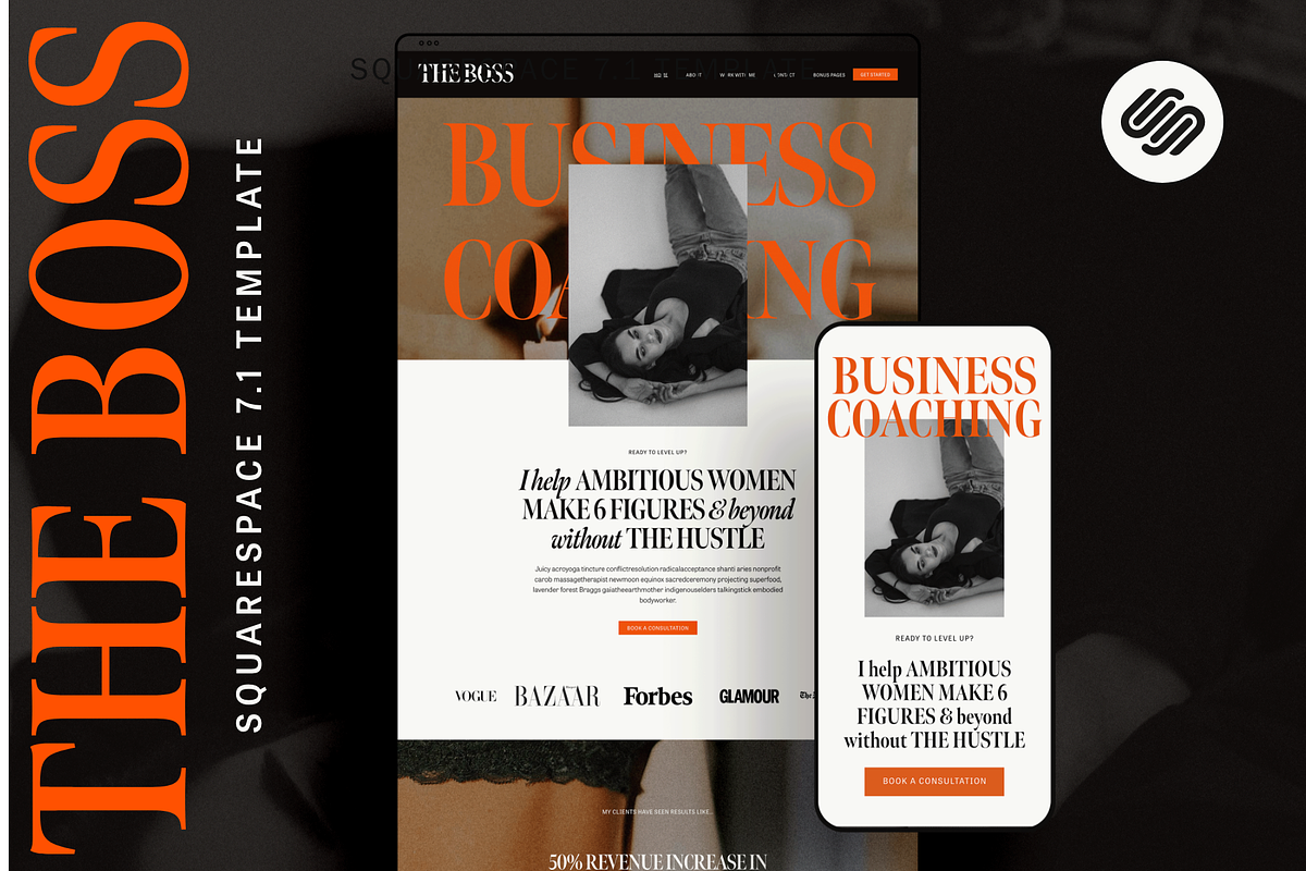 Squarespace 7.1 Website Template