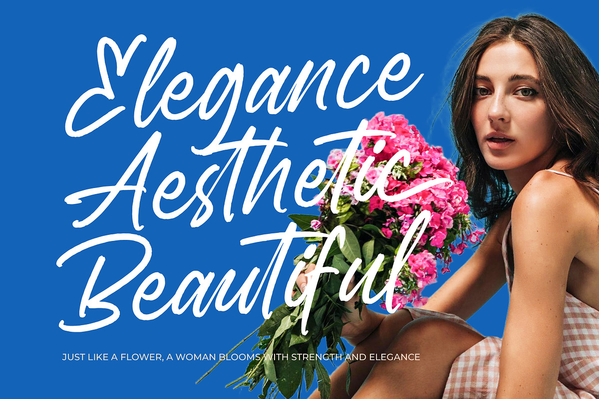 Bostony Kintens Bold Brush Font, a Script Font by Letterena Studios Script (Photo 6 of 20)