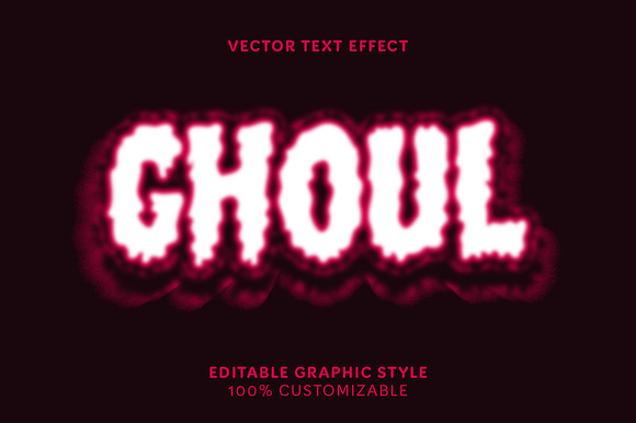 Glowing Horror Text Effect preview 4