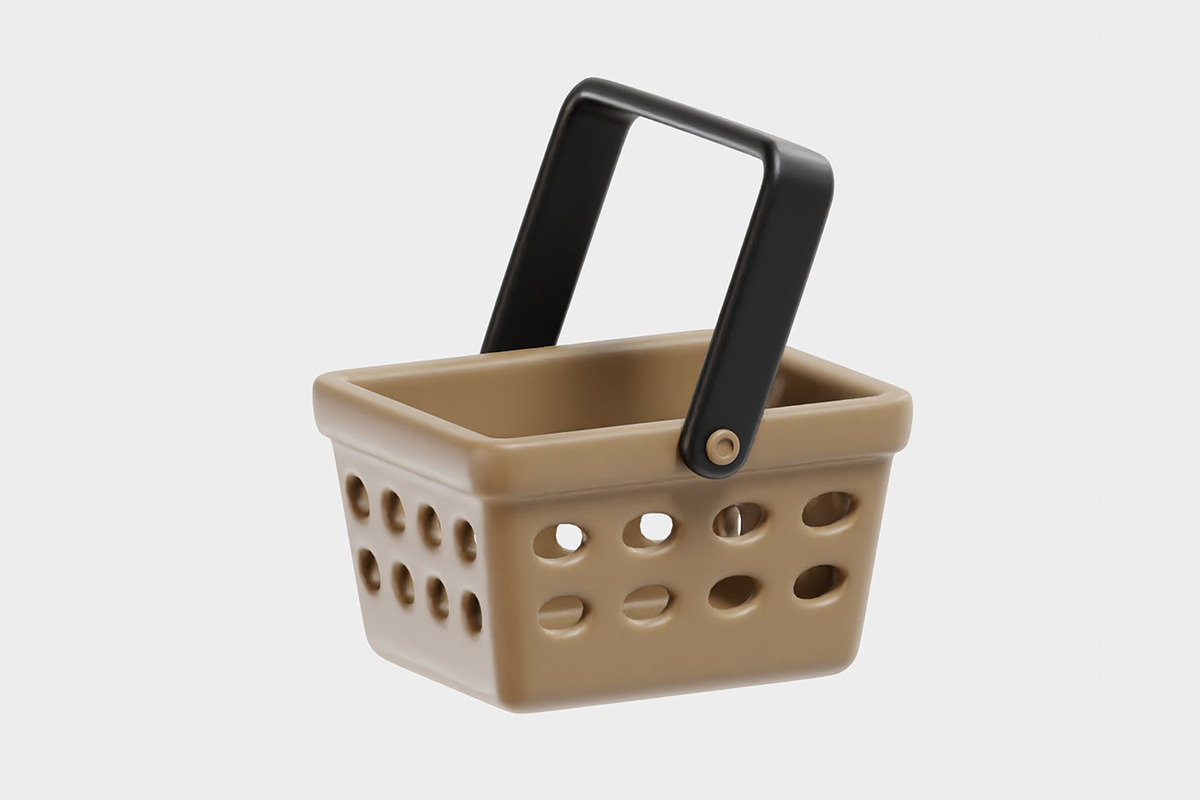 Shopping Basket 01, an Object 3D Model by fahad121 (Photo 3 of 7)