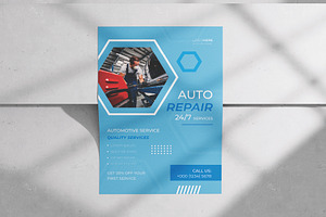 Automovite car repair flyer design, a Flyer Template by Workhu