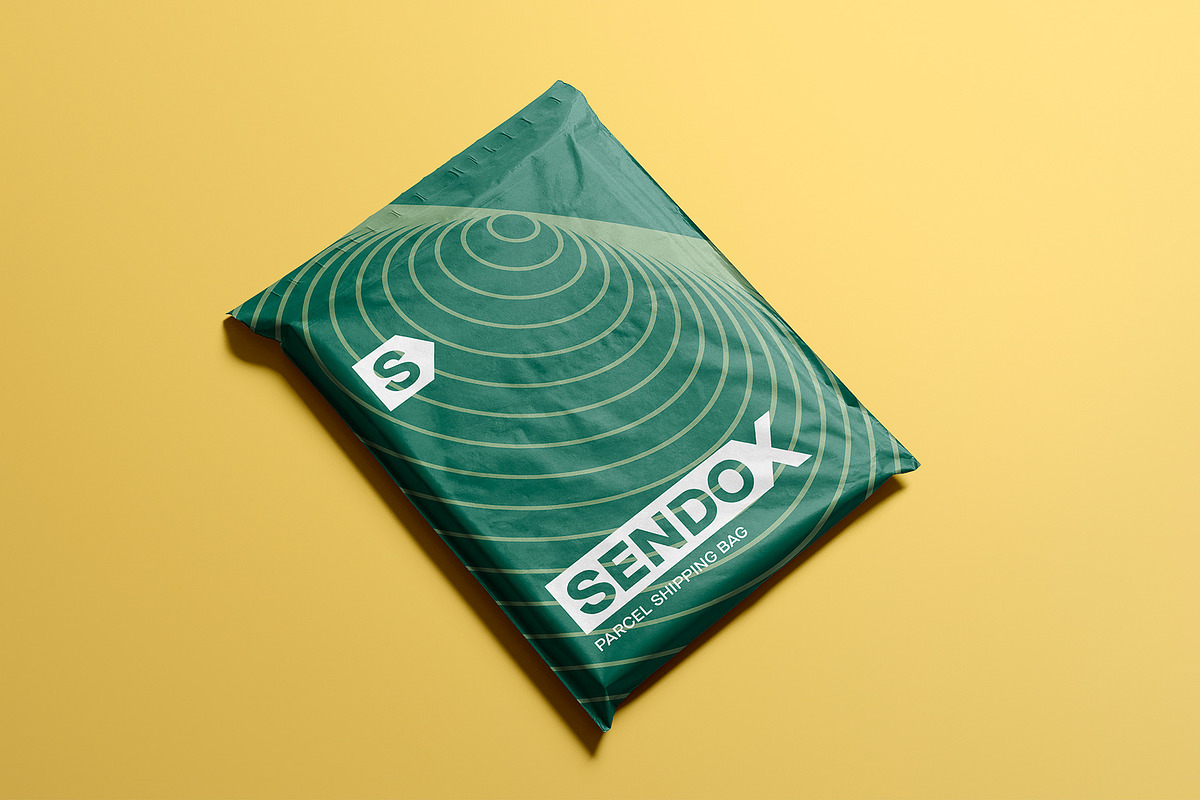 Filled Parcel Shipping Bag Mockup, a Product Mockup by Asylab (Photo 2 of 5)