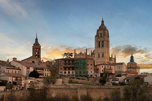 Segovia Cathedral at Sunset with Dra, an Architecture Photo by Perpis