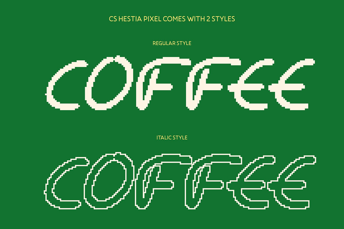 CS Hestia Pixel, a Handwritten Font by Craft Supply Co. (Photo 4 of 8)