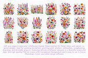 Watercolor Wildflowers Digital Clipa, an Illustration by Libby Wishes (Thumbnail 6 of 7)