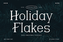 Holiday Flakes - Christmas Font