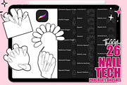 NAIL ART DESIGN PROCREATE BRUSH SET, a Brush Add-On by The GG Shop (Thumbnail 1 of 11)