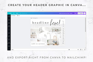 Mailchimp & Canva Template Video