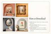 50 Vintage Frame Mockups for Canva, a Household Mockup by Matisse Studio (Thumbnail 10 of 10)
