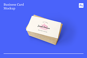 90x50 Business Card Mockups, an Advertising Mockup by Xtrahive (Thumbnail 3 of 5)