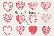 Love set Hand drawn hearts lettering, an Object Graphic by antuanetto (Thumbnail 3 of 8)