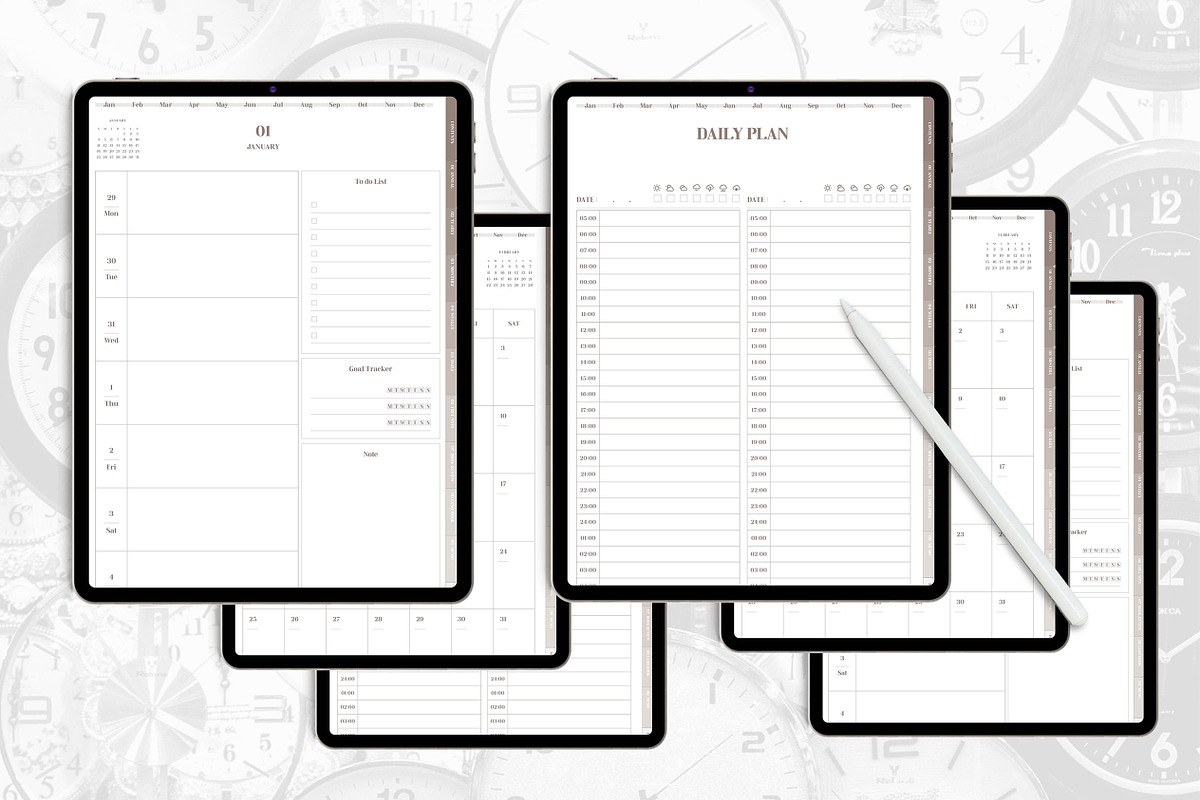 2026 digital planner diary, a Templates & Theme by dott (Photo 3 of 5)