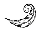 Vintage Feather Swirl SVG Bundle, an Illustration by Creativeshirt (Thumbnail 11 of 31)