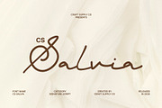 CS Salvia – Signature Font, a Script Font by Craft Supply Co. (Thumbnail 1 of 8)