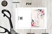 Elegant Floral Thank You Card –7x5, a Card Template by Print Haven (Thumbnail 3 of 5)