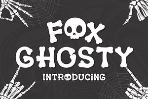 Fox Ghosty Font, a Symbol Font by Fox7 By Rattana