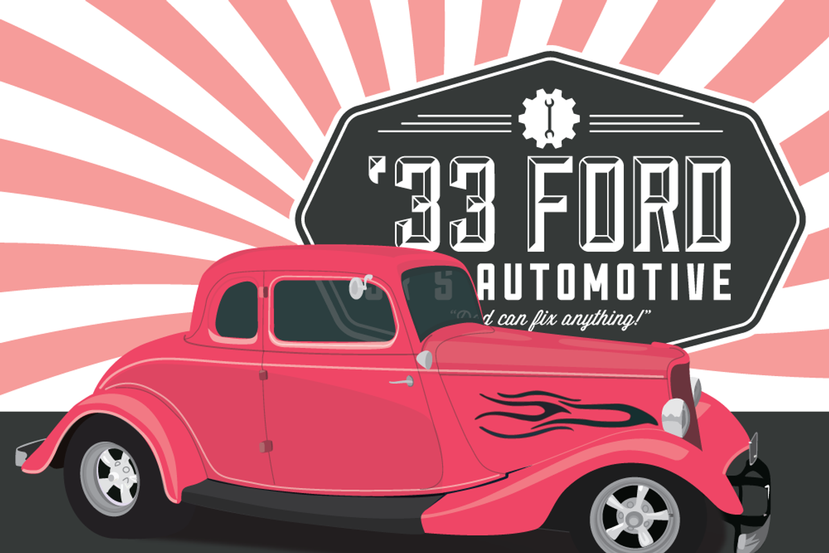 Customizable Hot Rod Vector, an Illustration by LadyEaves (Photo 2 of 2)