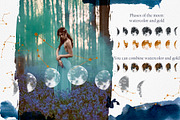 ☆MOON ALCHEMY☆ Watercolor collection, a Texture Illustration by Fresh-shop (Thumbnail 3 of 9)