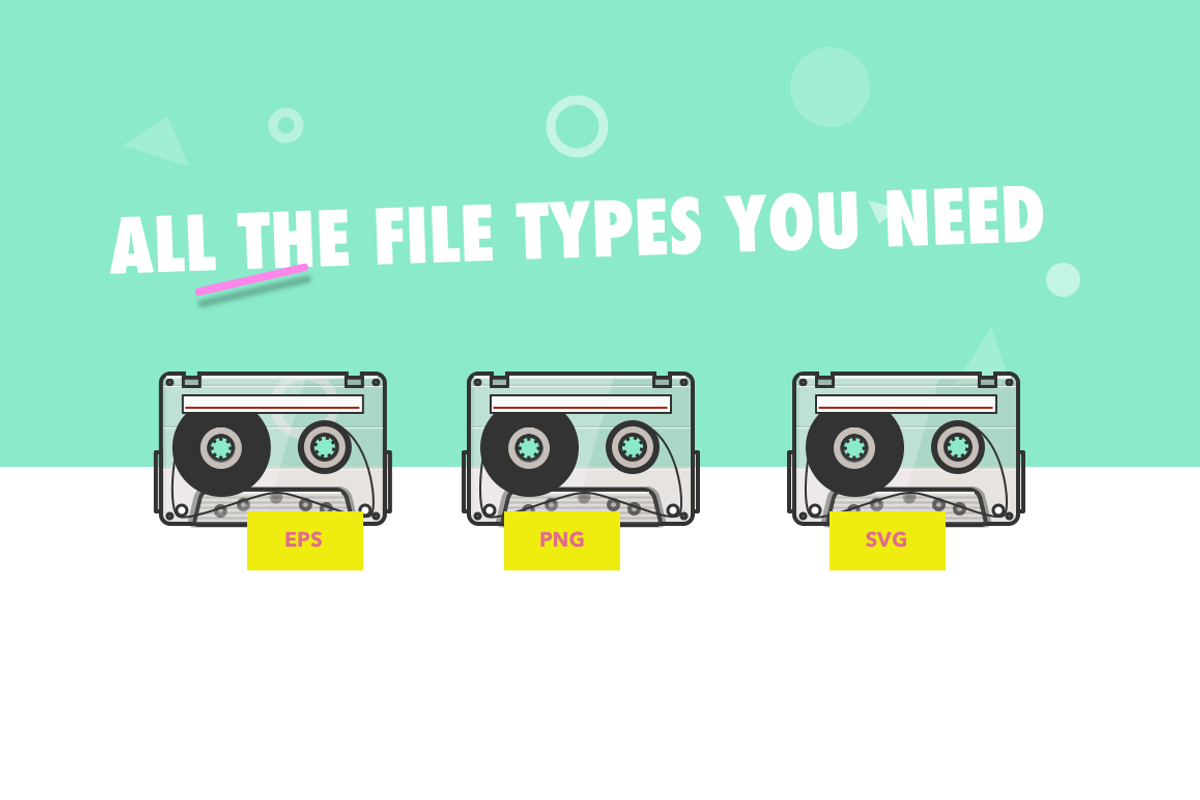 80s Retro Vector Illustration Pack, an Object Graphic by Dustin Weeres (Photo 4 of 10)