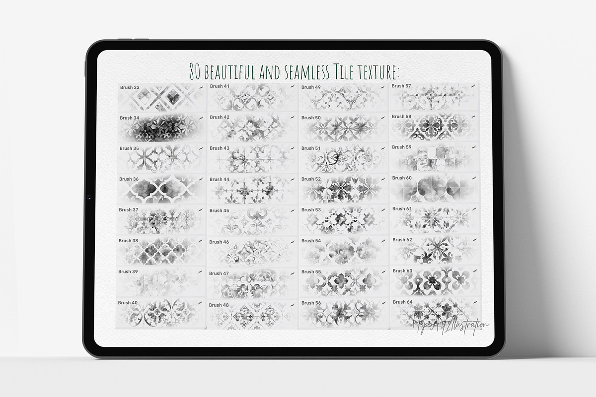 Procreate Watercolor Tile Texture, a Brush Add-On by HopeArtIllustration (Photo 6 of 8)
