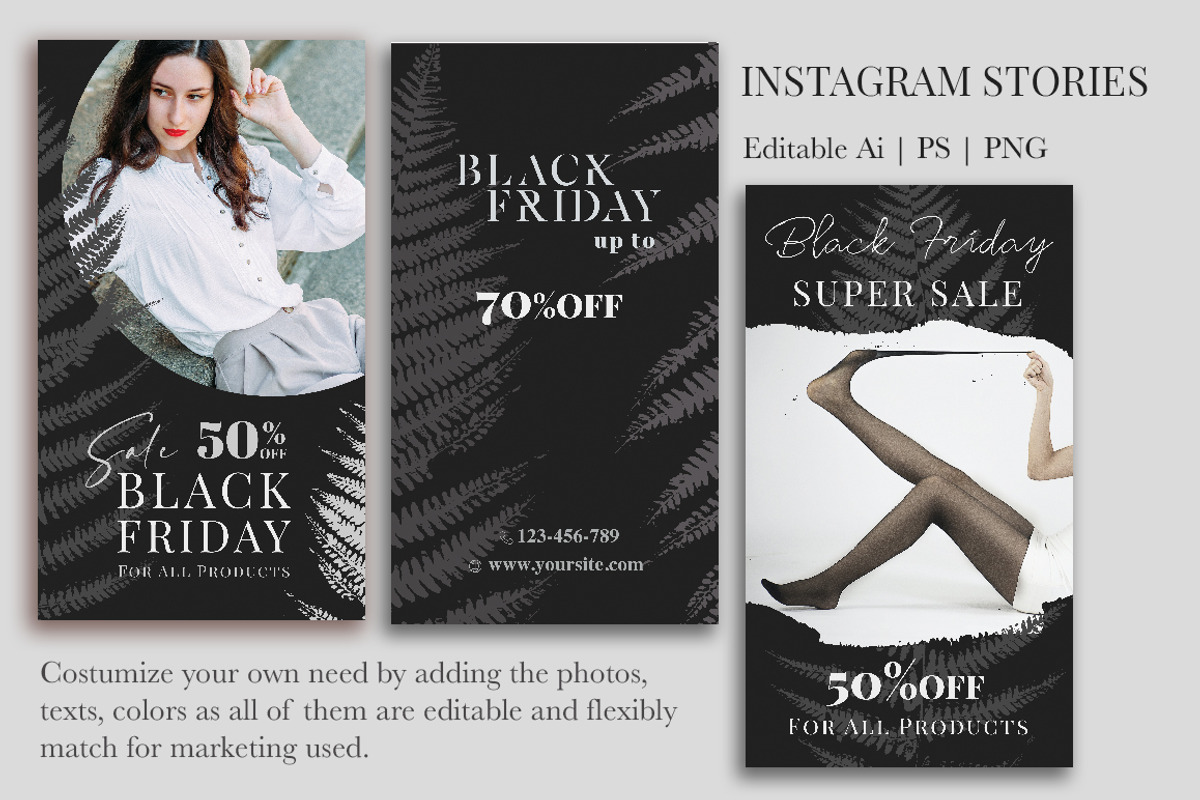 Black Friday: Social Media Tempates, a Social Media Template by Lumitar (Photo 2 of 5)