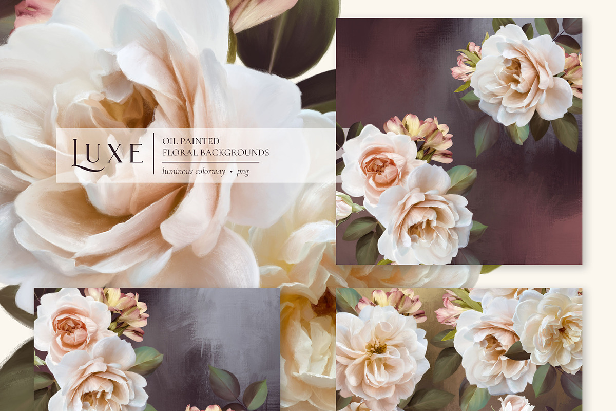 Luxe Oil Paint Floral Graphics, an Illustration by Eclectic Anthology (Photo 7 of 17)
