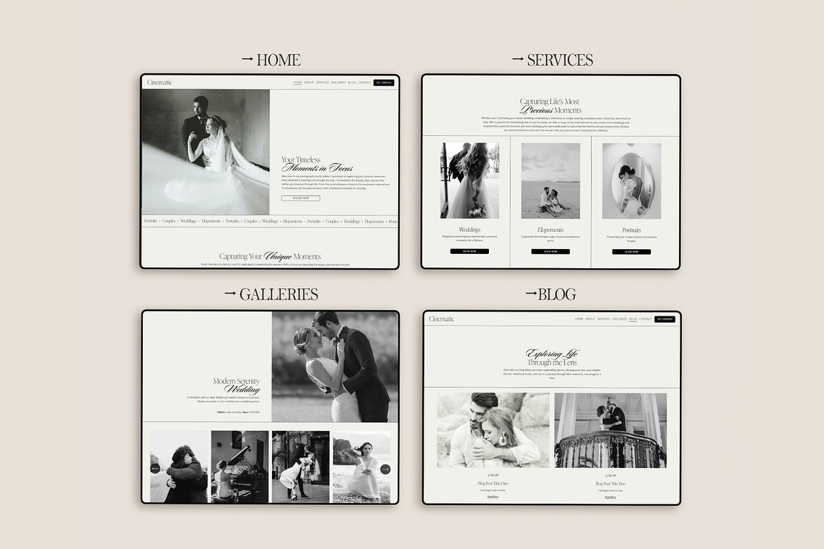 Photographer Website Template, a Squarespace Template by 3.14&Co (Photo 4 of 10)