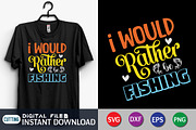 I Would Rather Be Fishing SVG Design, a Food Illustration by SVGCuteShop (Thumbnail 1 of 3)
