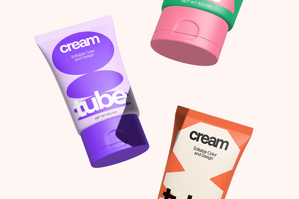 Cosmetic Cream Tube Mockup, a Packaging Mockup by graphicsauce (Photo 4 of 4)