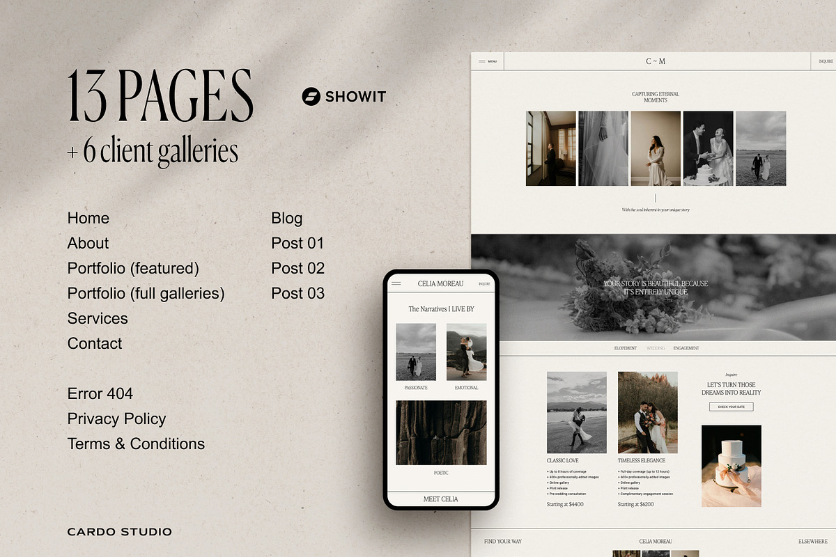 Showit Website Template / Portfolio, a Websites & App Template by The Soft Voice (Photo 3 of 8)