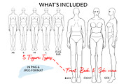 Female Figures incl. Plus Size, an Illustration by Art by Lin (Thumbnail 2 of 3)