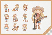 Lovely Cowgirl Kid Cute Cartoon Art, a Person Illustration by Gohsantosa (Thumbnail 4 of 4)