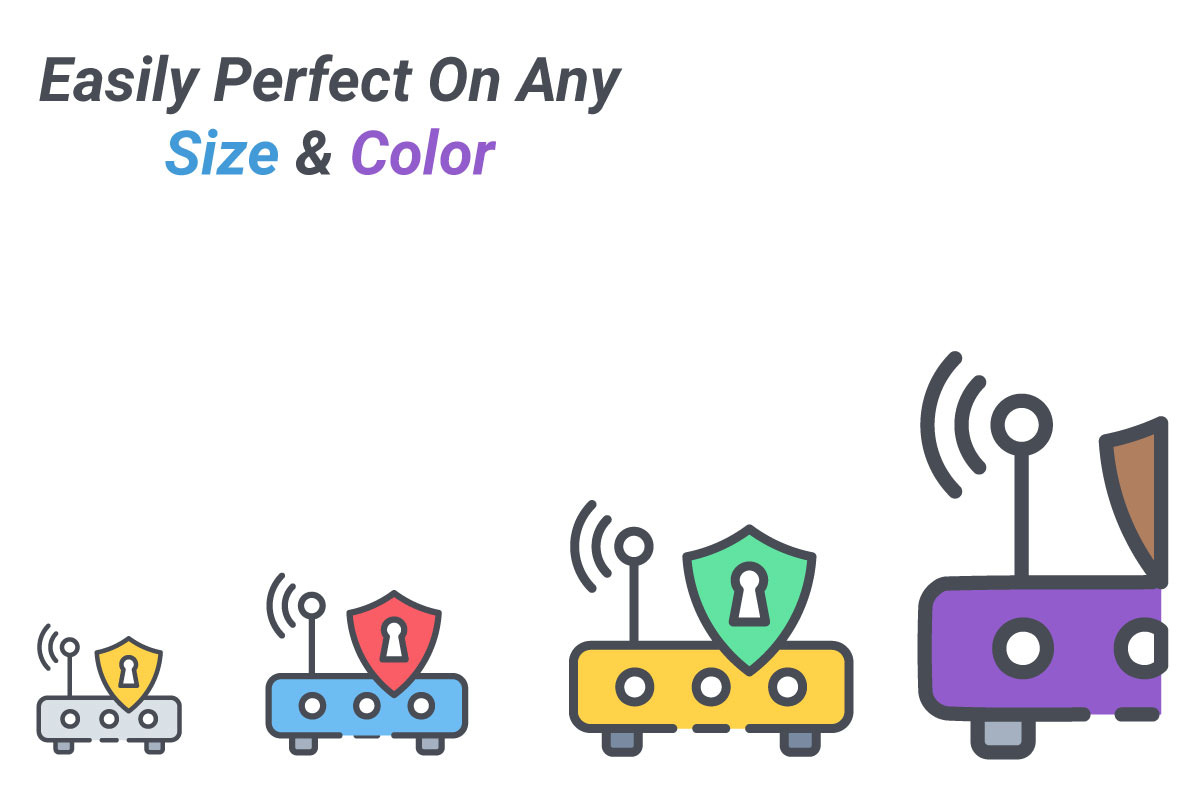 Security, an Outline Icon by Color Cubes (Photo 2 of 5)